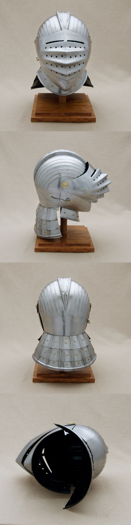 Medieval Knights helmet with visor, 15th cent.