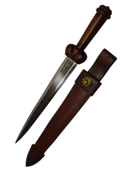 Late medieval Bollock dagger / Rondel dagger