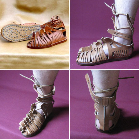 Shoes / sandals for Roman legionnaires, Caligae size 44 (UK 10)