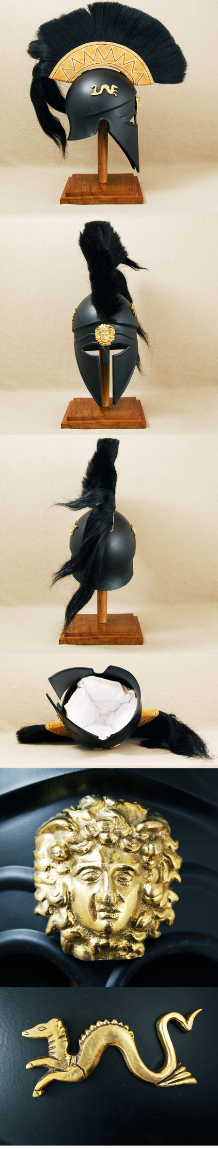 Helm der Korinther, 500 v.Chr. mit schwarzem Helmbusch