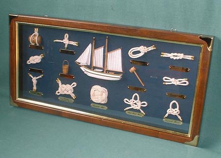 Knot plate with Sailnoat and 13 pieces