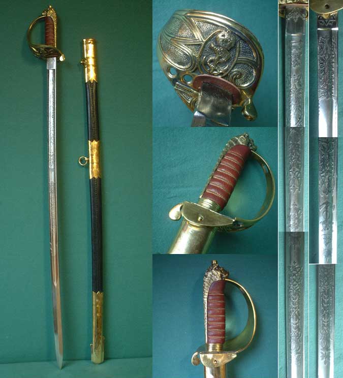 Royal Navy Officer's dress sword M 1845