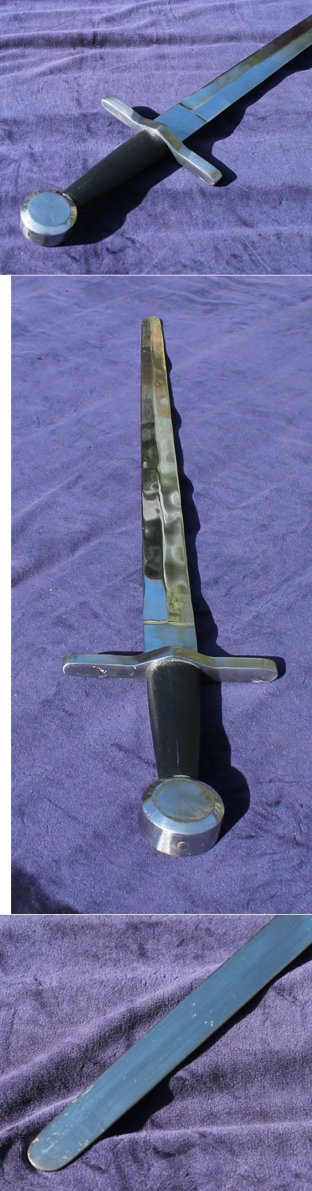 Strong late Gothic sword with slice pommel NO SCABBARD