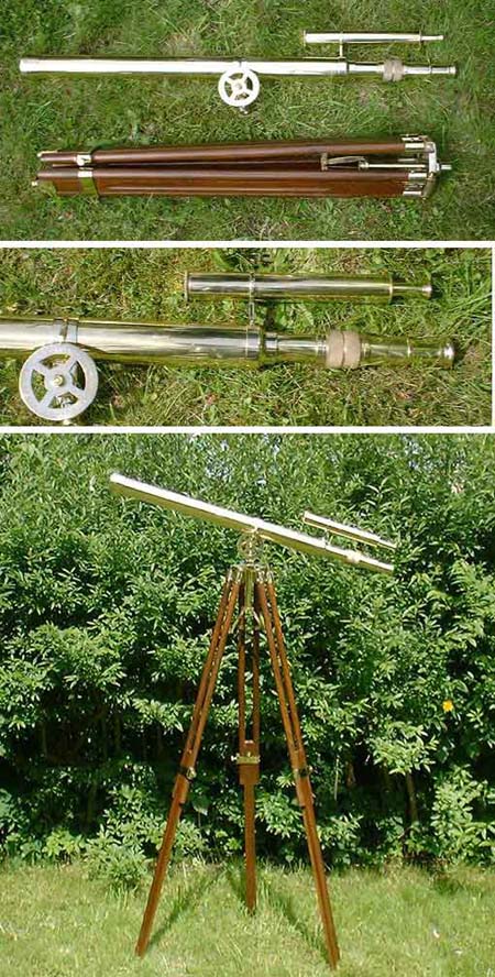 Großes Hafenmeister Teleskop mit Stativ, 40fach