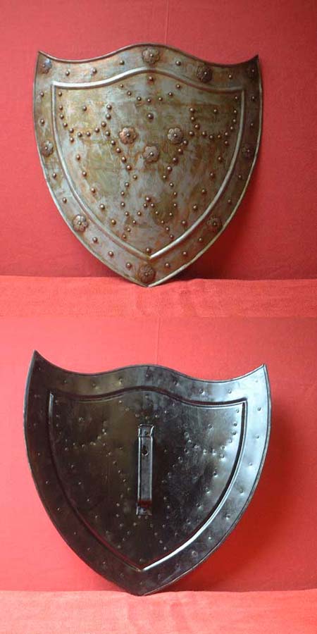 Mittelalter Metall - Schild, f. Schaukampf
