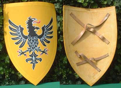 Mittelalter Holz - Schild, Adler, für leichten Schaukampf
