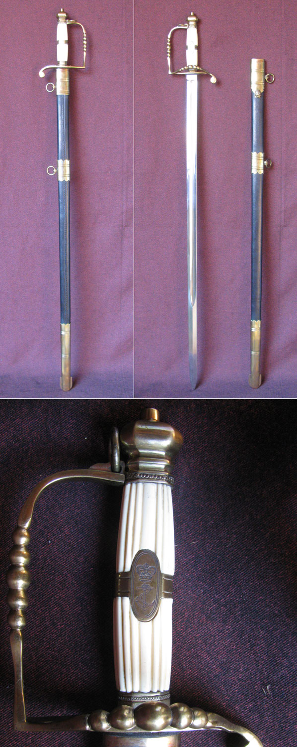 Marinedegen, England, ca. 1800