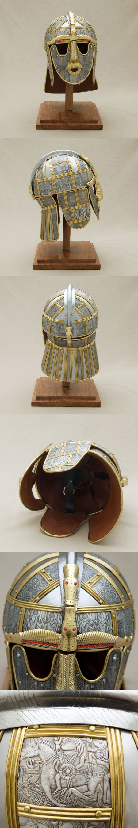 Anglo-Saxon Sutton Hoo Helmet 700 AD