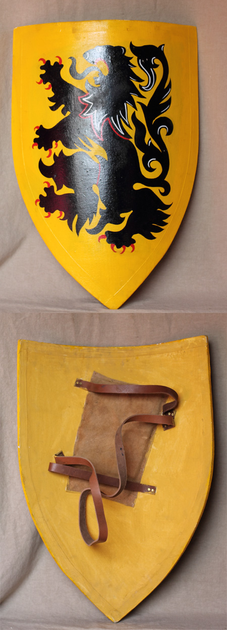 Crusader's lion shield 13th century