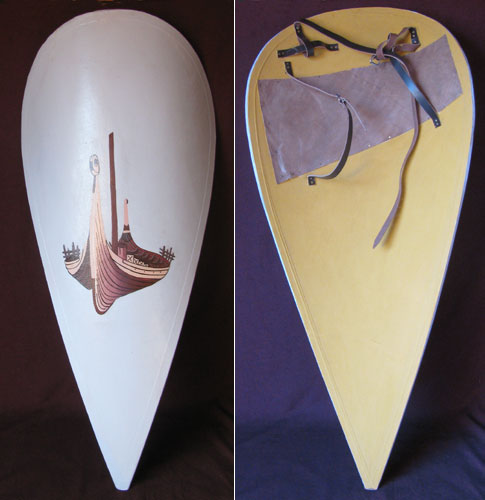 Viking / Norman kite shield (viking ship)