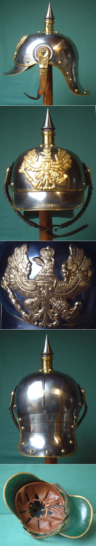 German spiked helmet Pickelhaube Prussia M1889