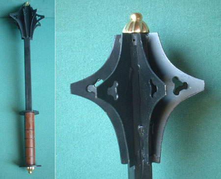 Medieval flanged mace (war hammer), German, circa 1500