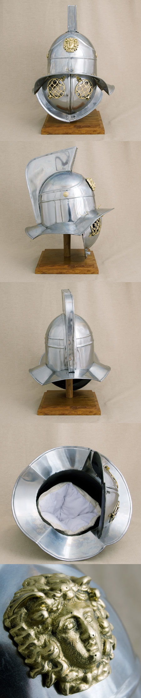 Roman gladiator helmet, museum style copy