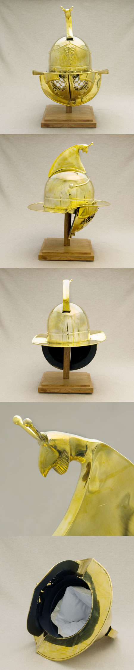 Roman Gladiator thraex helmet, as from Pompeii 79 AD