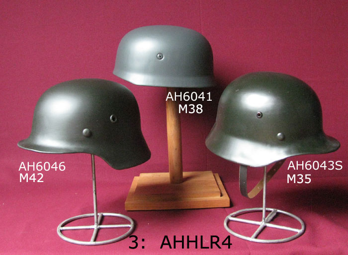 Set of 3 German WW2 helmets - special offer