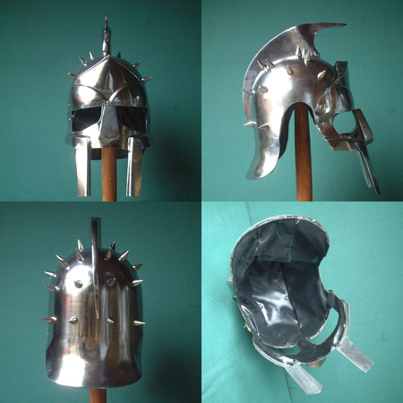 Roman -Gladiator- helmet, spiked