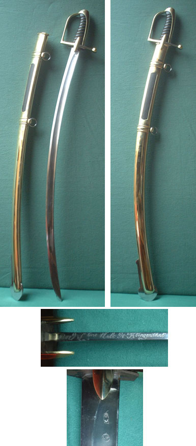 French Napoleonic Imperial Guard Sabre, M 1803