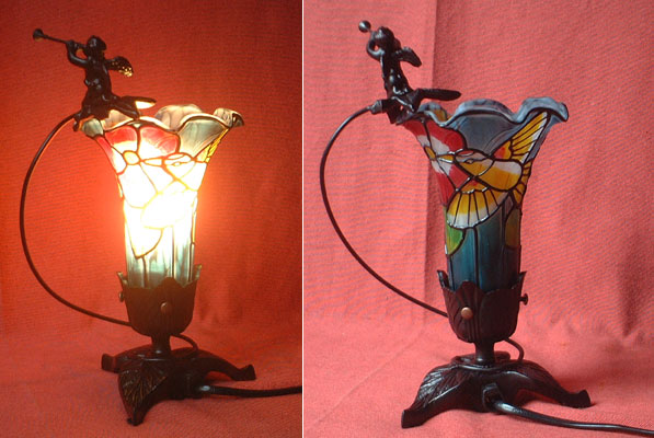 Art Nouveau table lamp, Tiffany reproduction