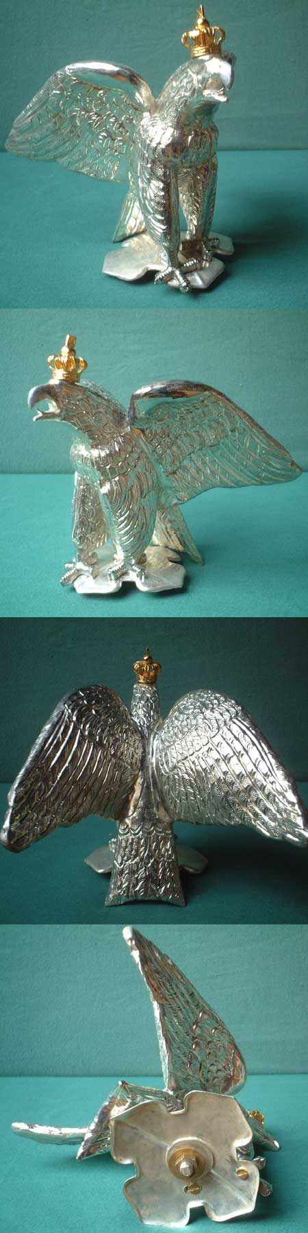 Eagle for German guard cuirassiers helmet, Prussia