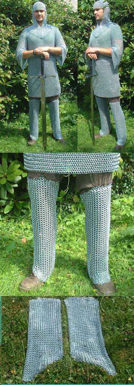 Chain mail leg protection