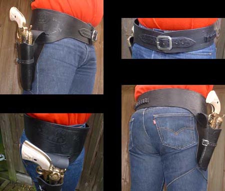 Western Colt Buscadero Holster and belt (black) - size S