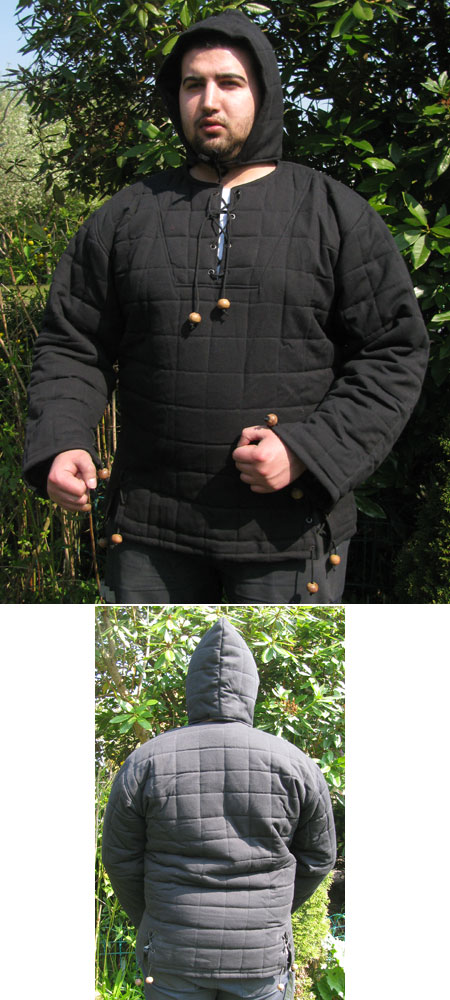 Gambeson, hand-made, best quality, black