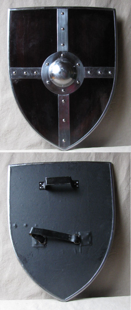 Medieval wooden combat shield