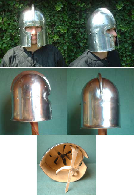 Medieval Barbute combat helmet, 15th century