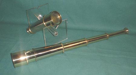 Marine brass 18th century telescope