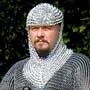 Medieval Chain Mail Coif, butted steel