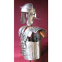 Roman lorica segmentata with helmet, aluminium, lightweight