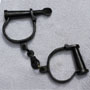 Handcuffs hand-forged Black