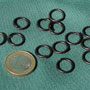 Ein Kilo Ringe 10mm - verzinkt / Schwarz