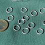 One kilo loose rings 8mm - galvanized