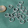 One kilo loose rings 9mm - galvanized