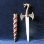 Fantasy dragon dagger with sheath