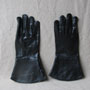 Leather gloves, black, size XL