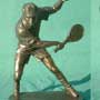 Tennis - Spieler Bronze Imitat Steinguss