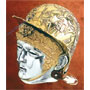 Roman cavalry face Helmet from 100 A.D. for reenactors