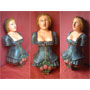 Ship's figurehead, farmer's daughter, hardwood, carved