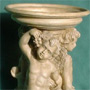 Centrepiece imitation marble, baroque, small