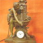 Art Nouveau clock with fountain
