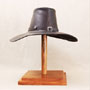 Cowboy Western hat, cowhide, dark brown - size M