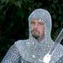 Medieval chainmail coif, zincplated, riveted