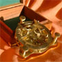 Nautical Sun Dial with Compass in Hardwood Box, Replica
