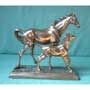 Horse with foal, cast bronze imitation, England