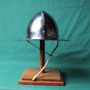 Strong Swiss reenactment helmet, iron, 14th cent., size L