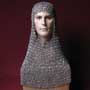 Chainmail coif, riveted, coated duraluminium